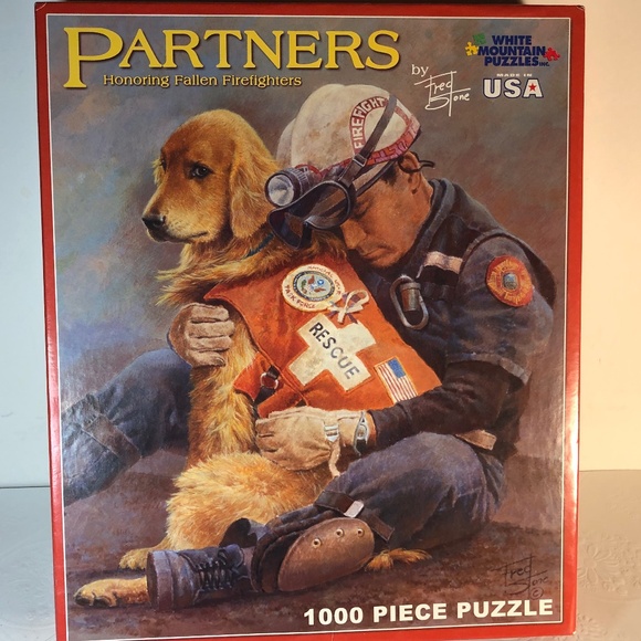 White Mountain Other - White Mountain Puzzles ‘ PARTNERS’ 1000 Pc Puzzle Artist Fred Stone 2008